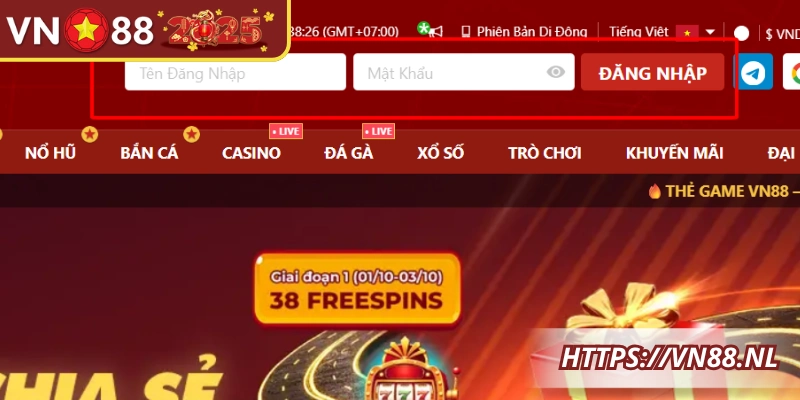 3 bước thực hiện đăng nhập VN88 chỉ với 3s
