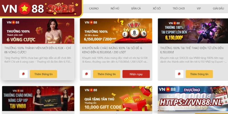 Điểm qua một số ưu đãi đang diễn ra tại nhà cái