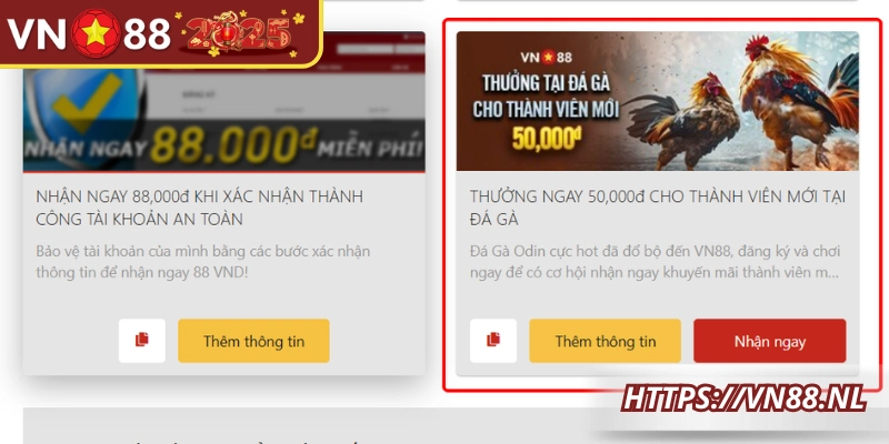 Tham gia đá gà thưởng ngay 50K