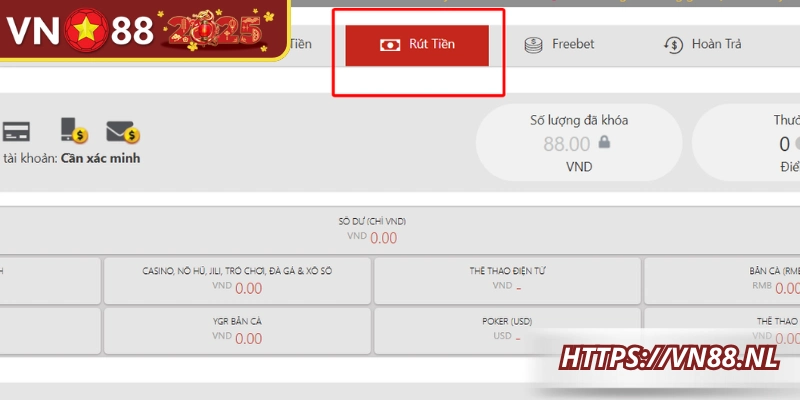 Điều kiện quan trọng cần nắm khi thực hiện giao dịch rút tiền VN88